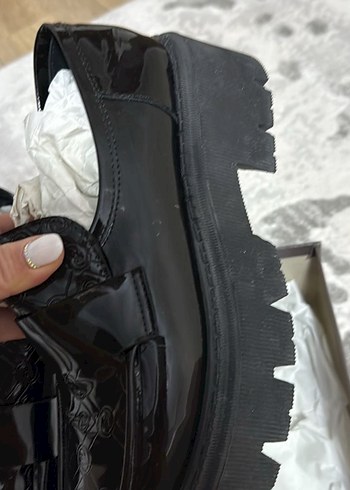 Siyah Rugan vakko kadın Ayakkabı - Görsel 4