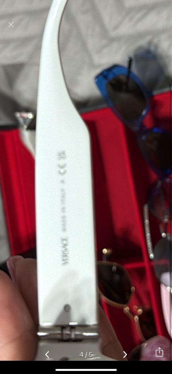 Parlak Beyaz Tokalı Kadın Güneş Gözlüğü - Görsel 3