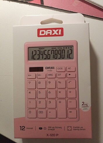 daxi pembe hesap makinesi