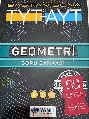 Yanıt Baştan Sona Tyt Ayt Geometri Soru Bankası