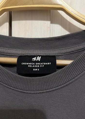 Gri Oversize Sweatshirt - Görsel 2