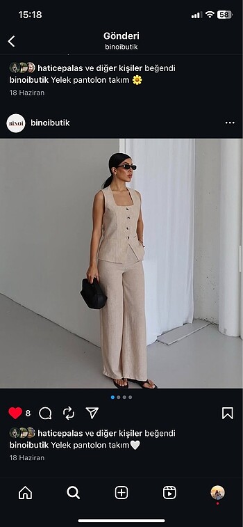 Yelek pantalon takım