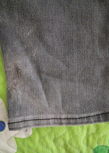 Gri Düğmeli Erkek Kot Pantolon - Görsel 8