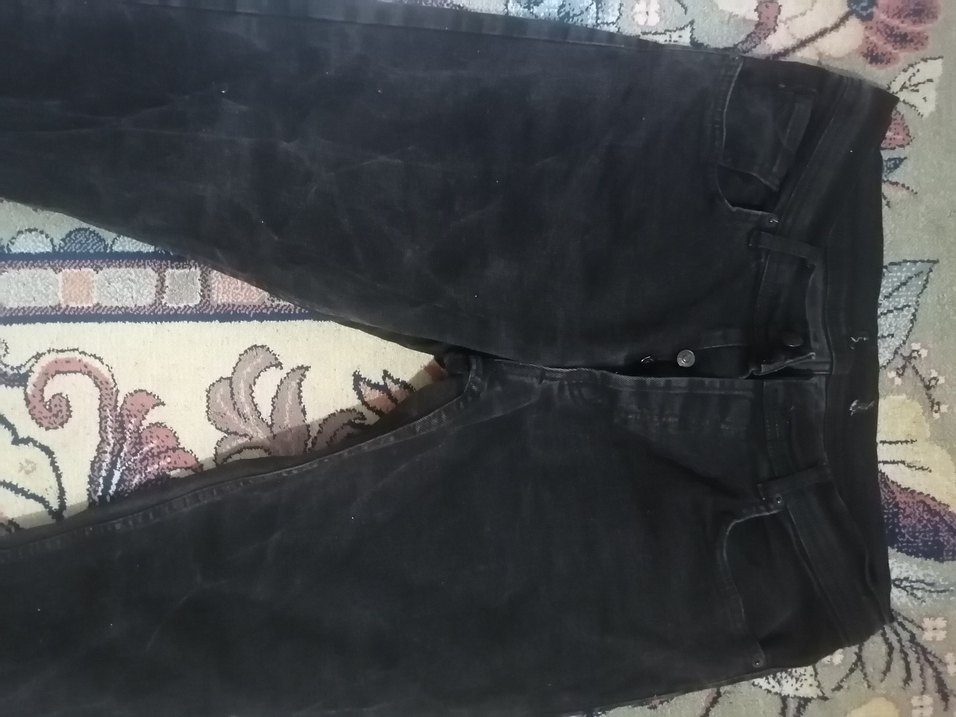 ZARA Siyah Dar Kesim Midi Kot Pantolon - Görsel 2