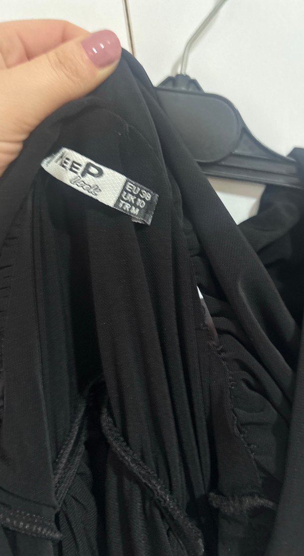 Şortlu buzi kumaş mini elbise - Görsel 2