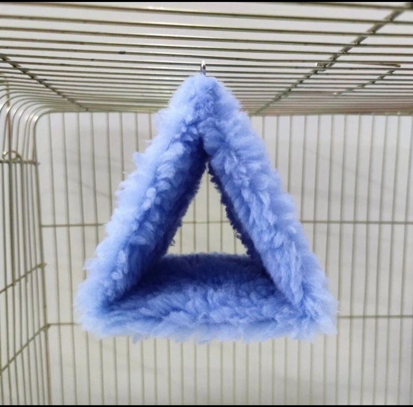 Mavi Kuş Kulübesi Peluş Üçgen Tasarım - Görsel 2