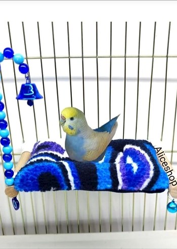 Renkli Mavi Kuş Oyun ve Dinlenme Yatağı - Görsel 2