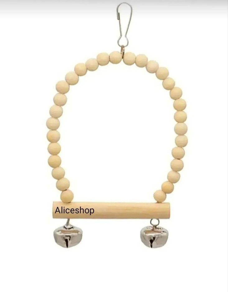 Doğal ahşap Kuş Salıncağı ve Çanlar - Görsel 2