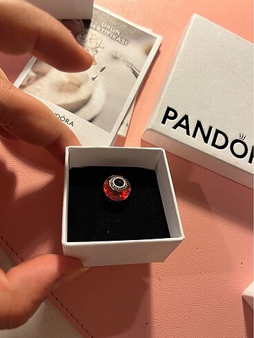 Pandora Pandora Pembe Murano Charm