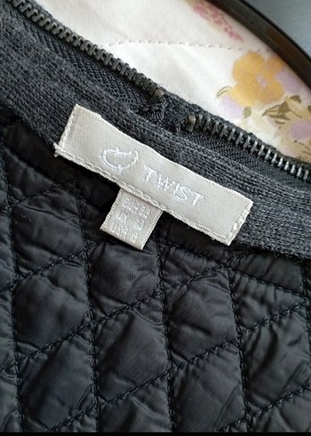 Twist Uzun Gri Örgü Kadın Hırka - Görsel 5