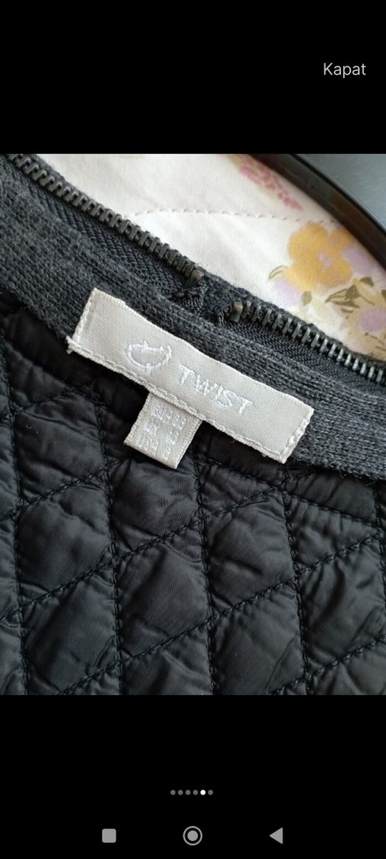 Twist Uzun Gri Örgü Kadın Hırka - Görsel 5