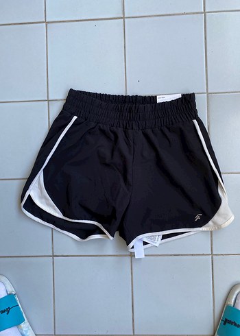 Siyah Kadın Mini Spor Şort