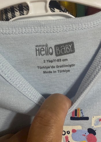 Mavi Kollu Bebek Body - Görsel 2