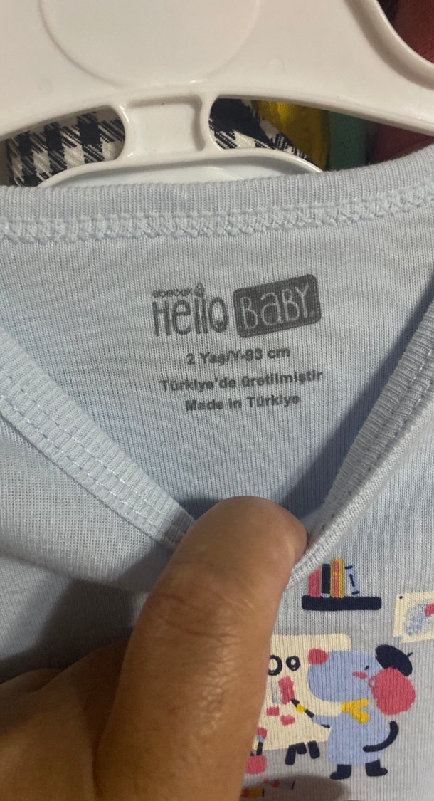 Mavi Kollu Bebek Body - Görsel 2