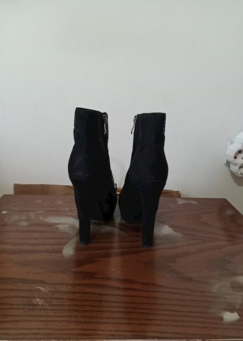 38 Beden siyah Renk Siyah Payetli Abiye Gotik Yüksek Topuklu Kadın Bot