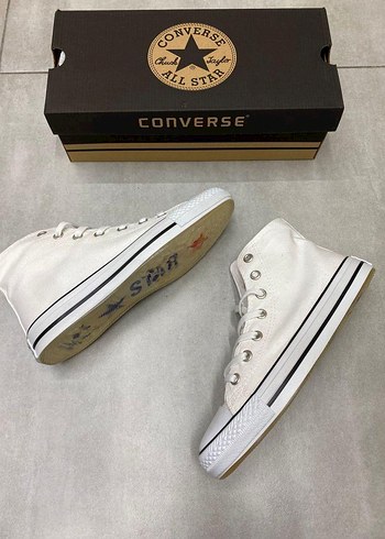36 Beden beyaz Renk Converse Beyaz Kadın Platform Spor Ayakkabı