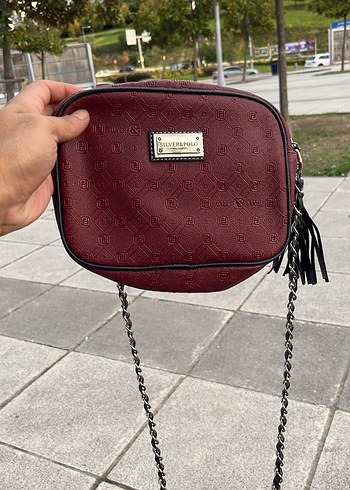 Orjinal Polo marka bordo çanta - Görsel 2