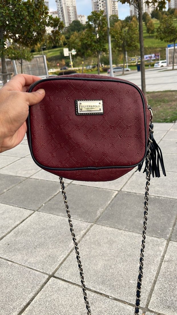 Orjinal Polo marka bordo çanta - Görsel 2