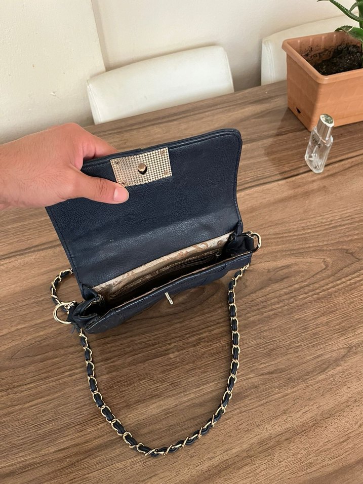Lacivert orjinal çanta - Görsel 2