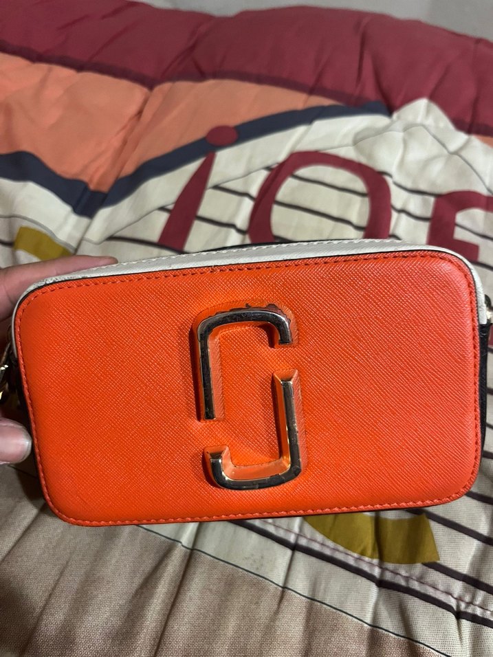 Marc Jakobs orjinal Turuncu Deri Kadın Çapraz Çanta - Görsel 2