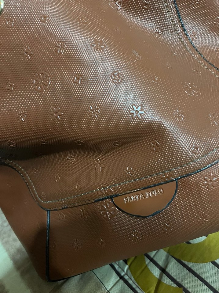 Santa polo Kahverengi Tokalı Kadın Deri Çanta - Görsel 2