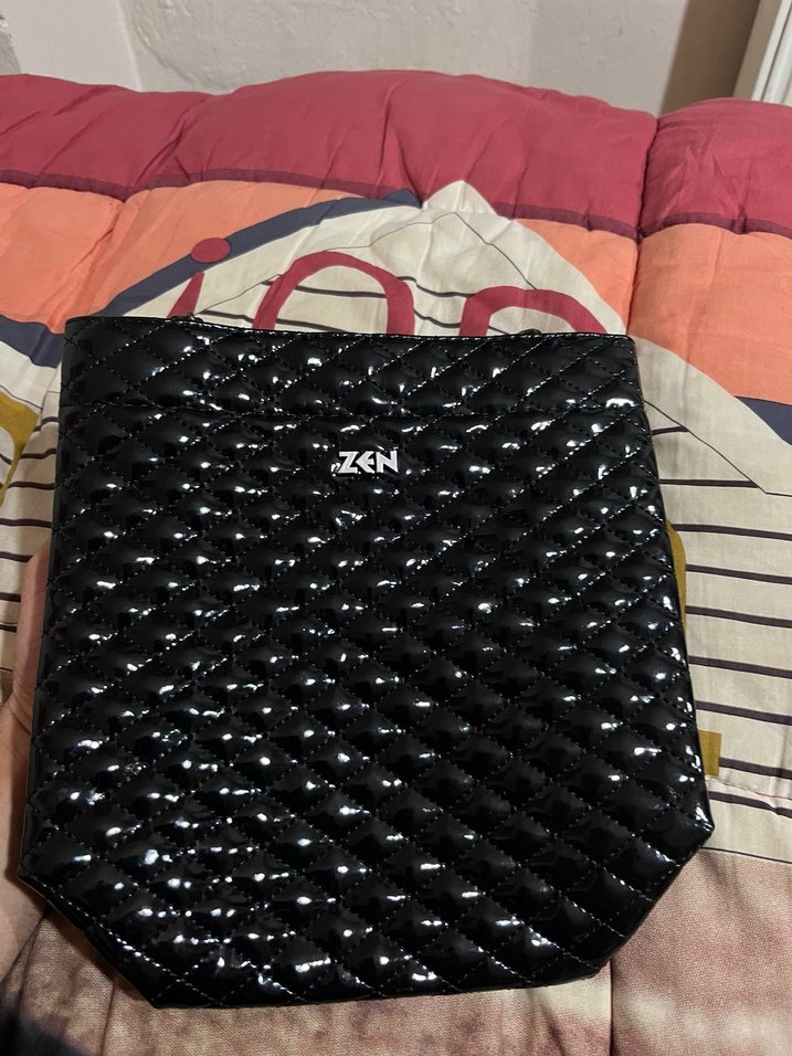 Zen marka Siyah Zincir Detaylı Kadın El Çantası - Görsel 2