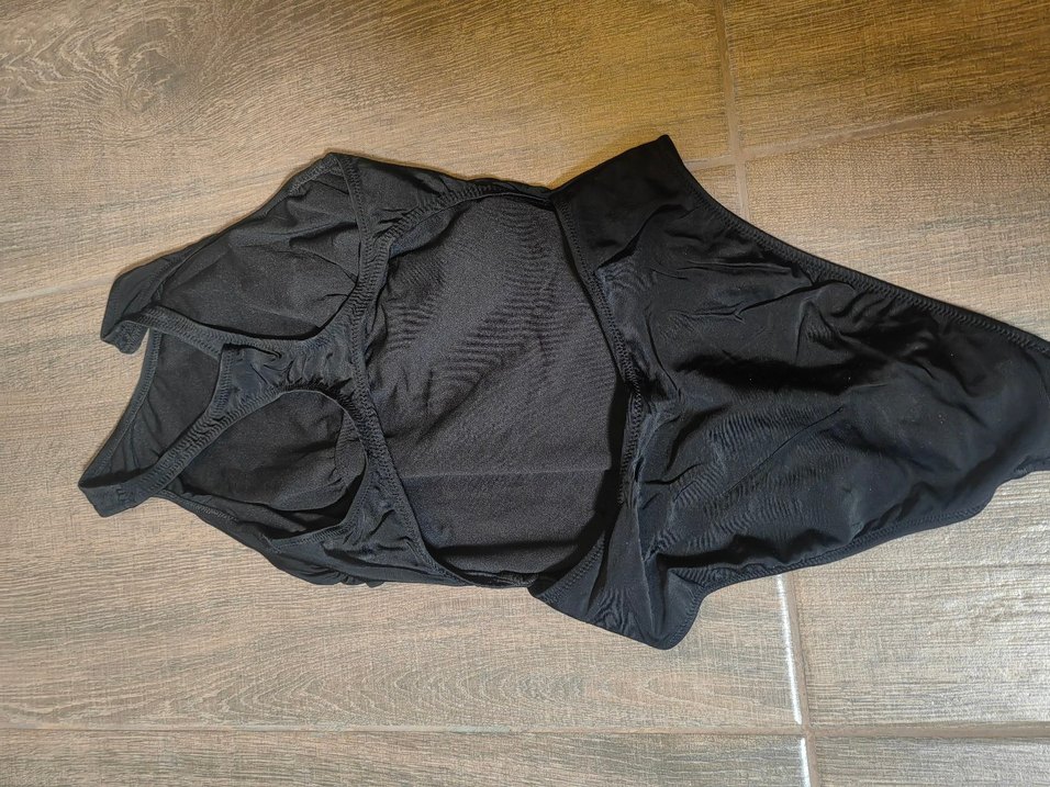 Siyah, Kuşaklı, Uzun Boy Bohem Mayo fırfırlı - Görsel 2