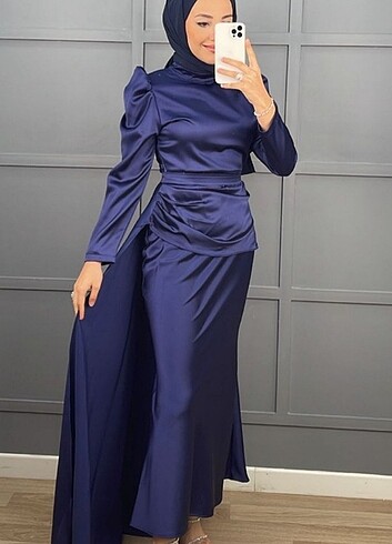 Suud Collection Lacivert şık abiye