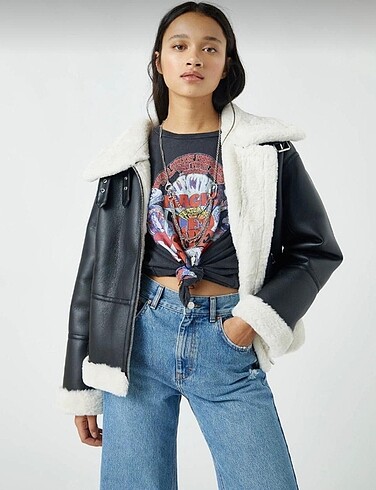 Pull & Bear Kürklü Mont