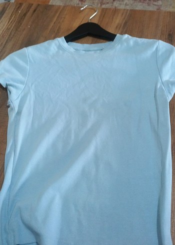Trendyol & Milla Acik Mavi Basic Tisort Vintage Rahat Ve Esnek