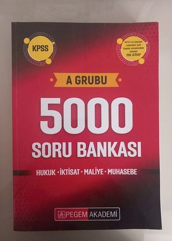 KPSS A Grubu 5000 Soru Bankası