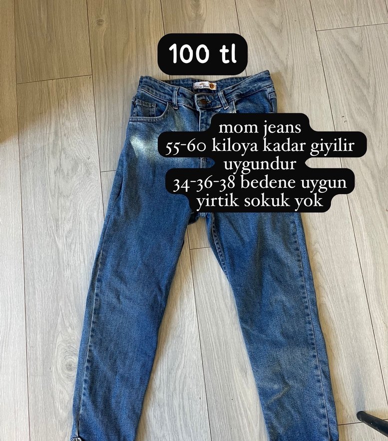 Mavi Mom Jeans - Görsel 2