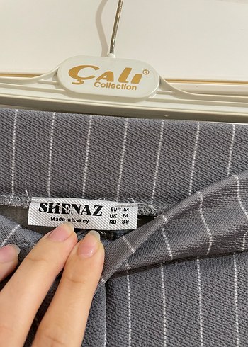 Gri Midi Kadın Kumaş Pantolon - Görsel 6