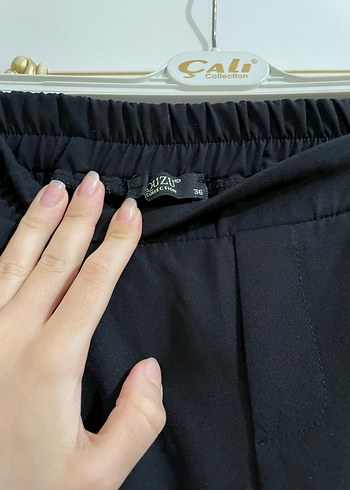 Siyah Kadın Kumaş Pantolon - Görsel 4