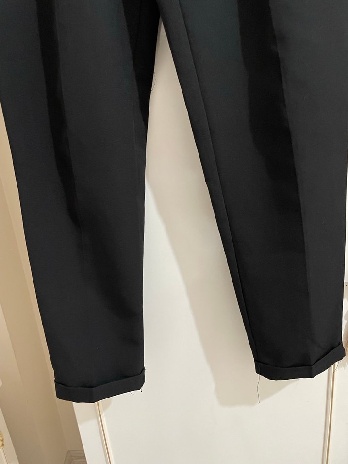 Siyah Kadın Kumaş Pantolon - Görsel 5