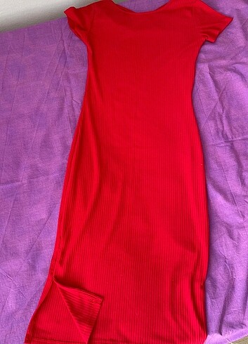 Kırmızı triko elbise 