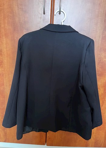Düğmeli Siyah Kadın Blazer Ceket - Görsel 2
