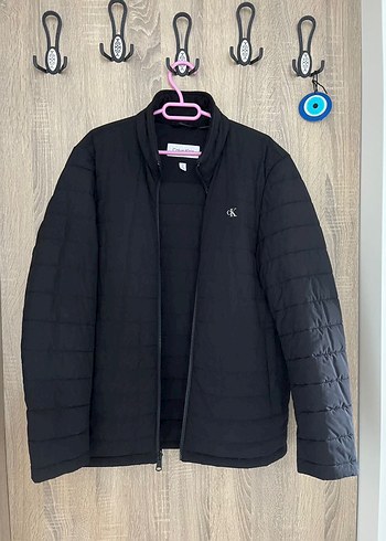 Calvin Klein Siyah Sisme Ceket Sicak Ve Sik