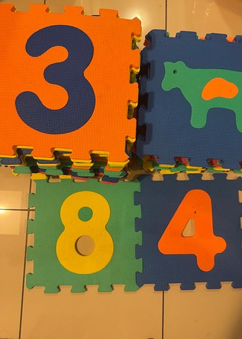 50 adet Renkli Çocuk Oyun Matı