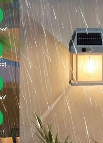 Diğer GÜNEŞ ENERJİLİ SENSÖRLÜ KAPI ÖNÜ VE DUVAR LAMBASI