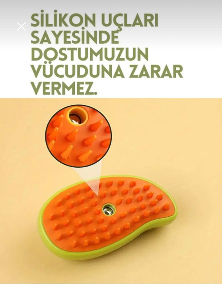 BUHARLI SARJLI KEDİ KÖPEK YIKAMA FIRÇASI - Görsel 4