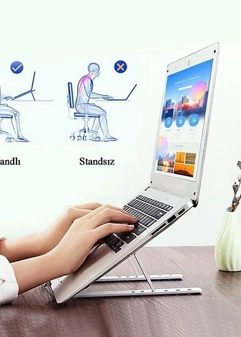 Diğer ALÜMİNYUM KATLANABİLİR LAPTOP STANDI