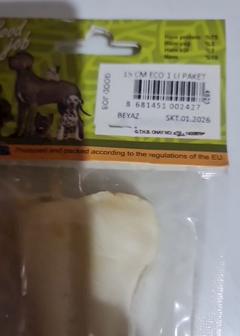 Köpekler için beyaz çiğneme kemiği - Görsel 2
