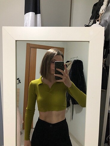 Pull and bear crop bluz