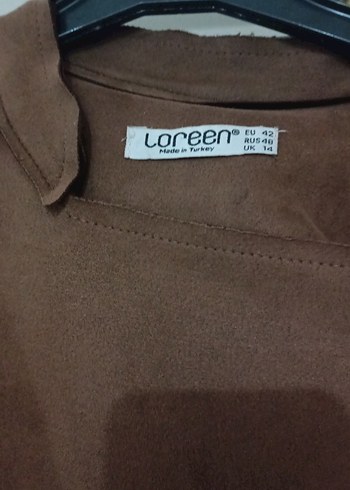 Kahverengi Süet Kemerli Kadın Trençkot - Görsel 3