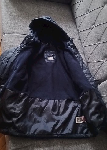 ERKEK ÇOCUK lacivert mont, Fermuarlı, Kapüşonlu - Görsel 2