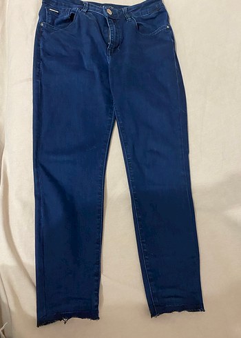 Kadın Lacivert Normal Boy Denim Pantolon - Görsel 2