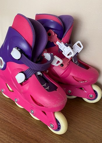Pembe Renkli kız çocuk Kaykay Patenleri ayak no su 30/32 - Görsel 2