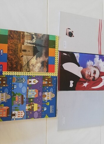  Beden 1 kareli 4 çizgili defter