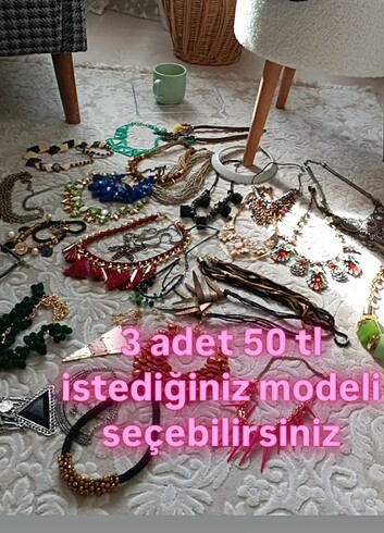 Detaylı fotolar için kaydırın Kolye 3 adet 50 tl